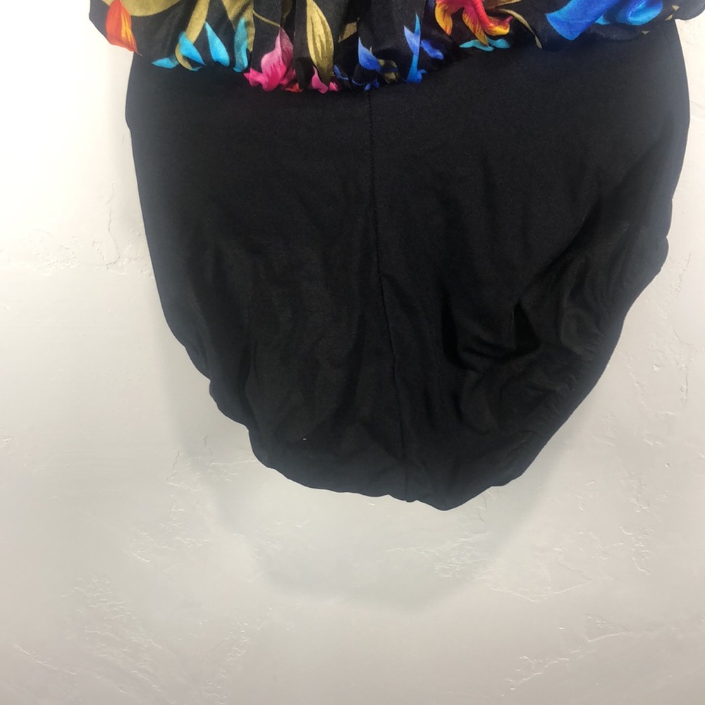 Vintage Robby Len tropical one piece swimsuit size 10 - Picture 8 of 12
